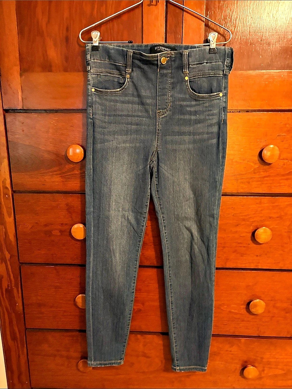 Liverpool pull up Skinny Jeans 10